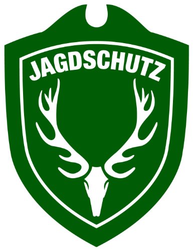 Waidmannsbruecke Jagdschutz Hubertushirsch Autoschild, Wald Grün, One Size Cover