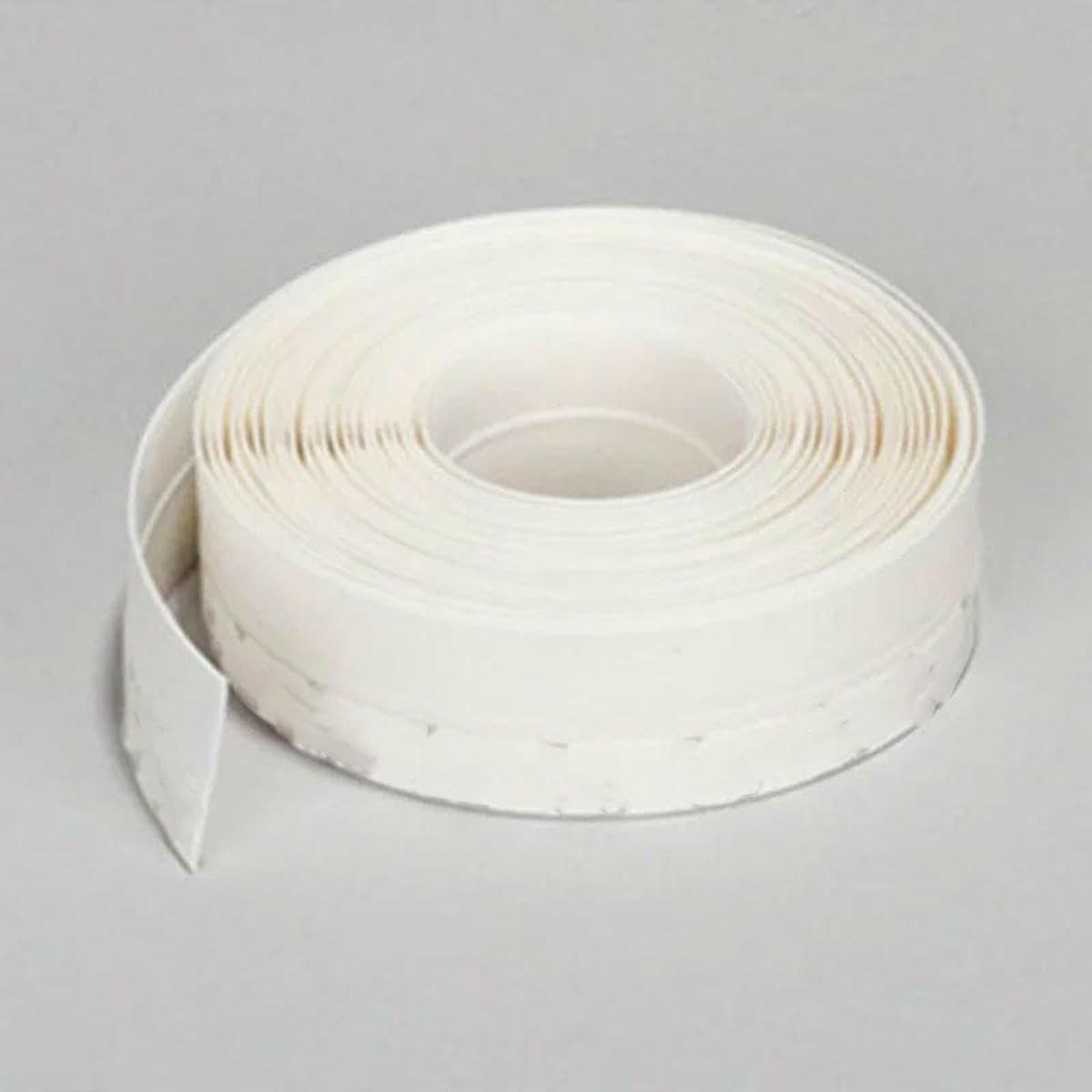 Yfshc White 25Mm 1 Meter Window Self Adhesive Dustproof Draught Strip Weatherstrip Seal Silicone Door - 25Mm-1 Meter