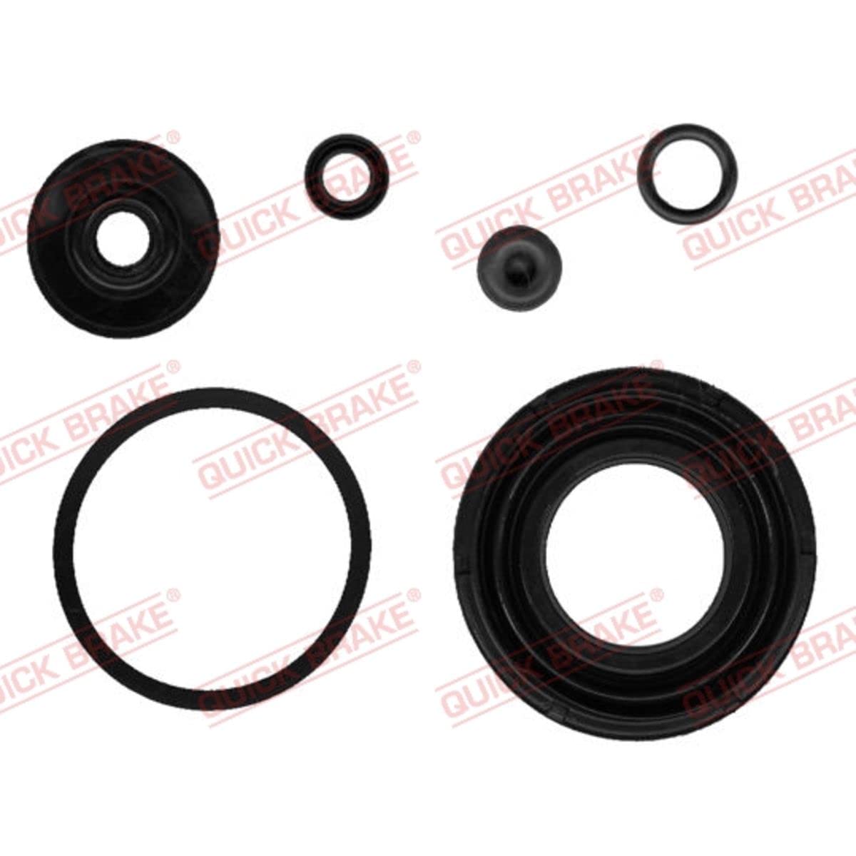 QUICK BRAKE 114-0266 Bremssattel-Reparatursatz Hinten Kompatibel mit PEUGEOT 4008 SUV, CITROËN C4 AIRCROSS, MITSUBISHI ASX GAW