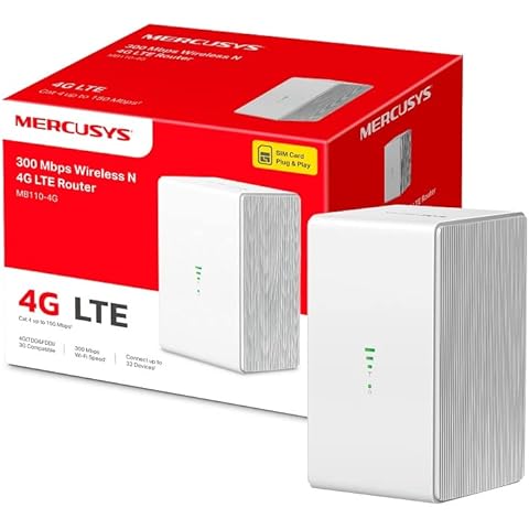 Mercusys MB110-4G, Router 4G SIM, LTE CAT4 Cover