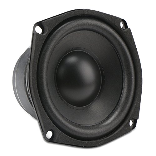 Image of DROK 4.5 inch 6 Ohm Hifi Subwoofer Speakers Stereo Audio Loudspeaker, 40W Dual Magnetic Loudspeaker with Good Bass for Audiophiles DIY Desktop Computer Speakers, Great Replacement for Sound System
