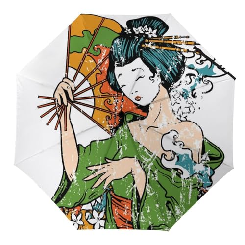 Parapluie automatique compact cheval pliant et résistant