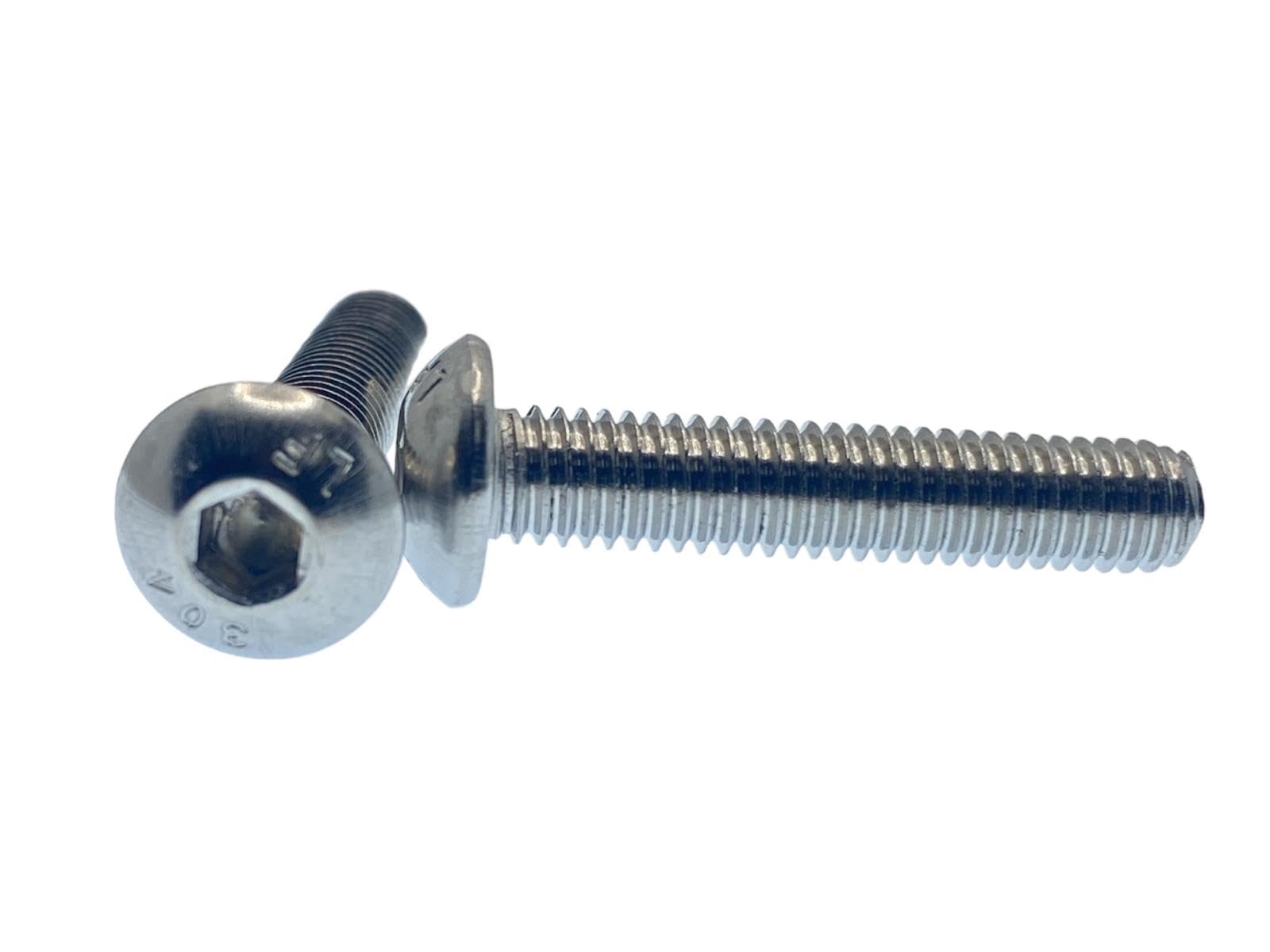 Rubigo M5 Bolts, M5 x 25mm Hex Socket Button Head Machine Bolts