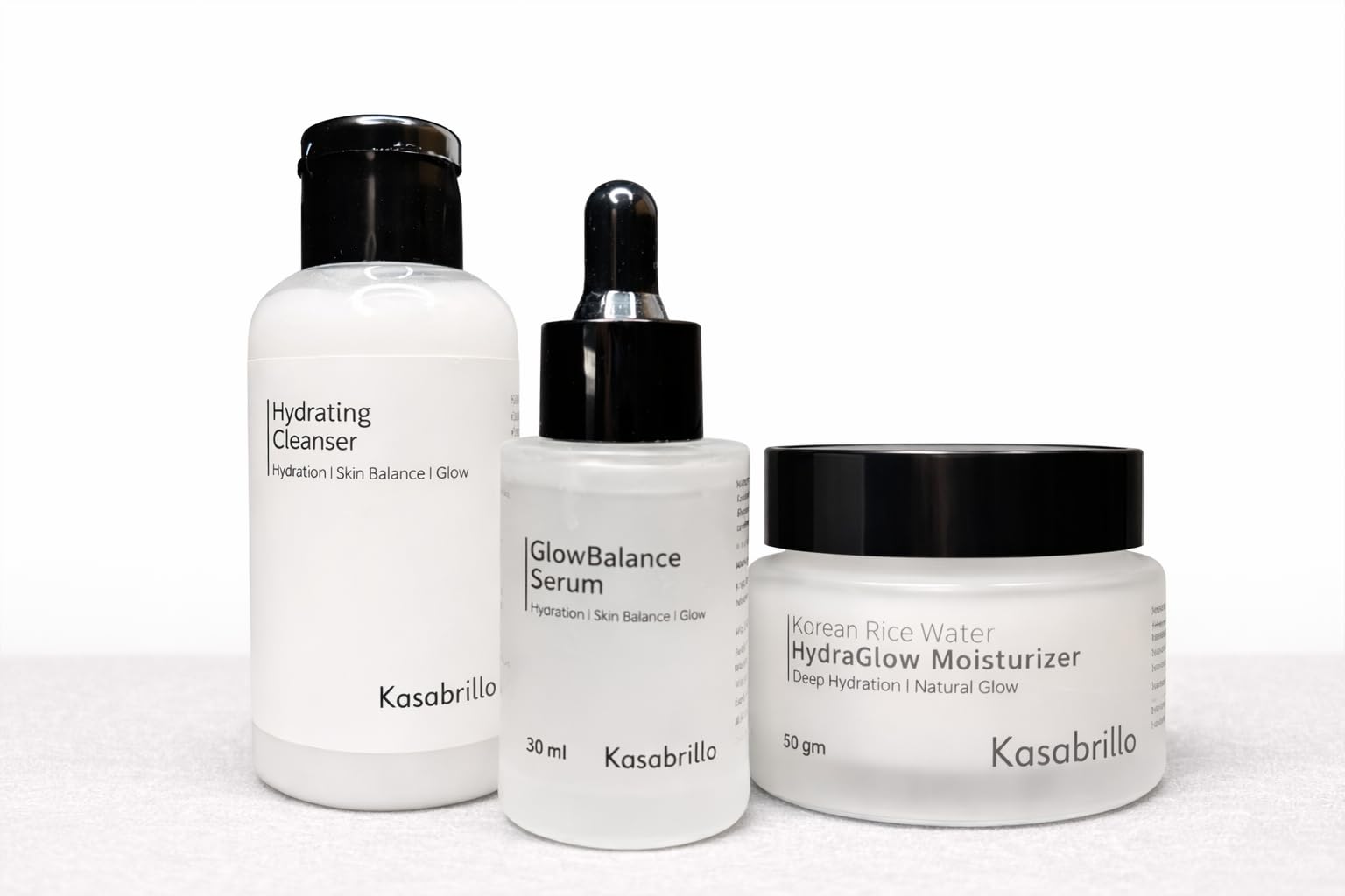 Hydraglow Ritual Kit | Gentle Hydrating Cleanser + 10% Niacinamide HydraGlow Face Serum + Korean Rice Water Hydraglow Moisturizer | Radiant Skin Routine | For All Skin Types-picture-52