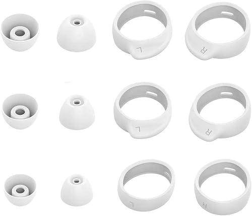 Miniatura 3 de ALXCD Eartips Kit de repuesto para auriculares Galaxy Buds+ Plus, SML 3 pares de ganchos para los oídos, SML 3 pares de almohadillas de silicona,