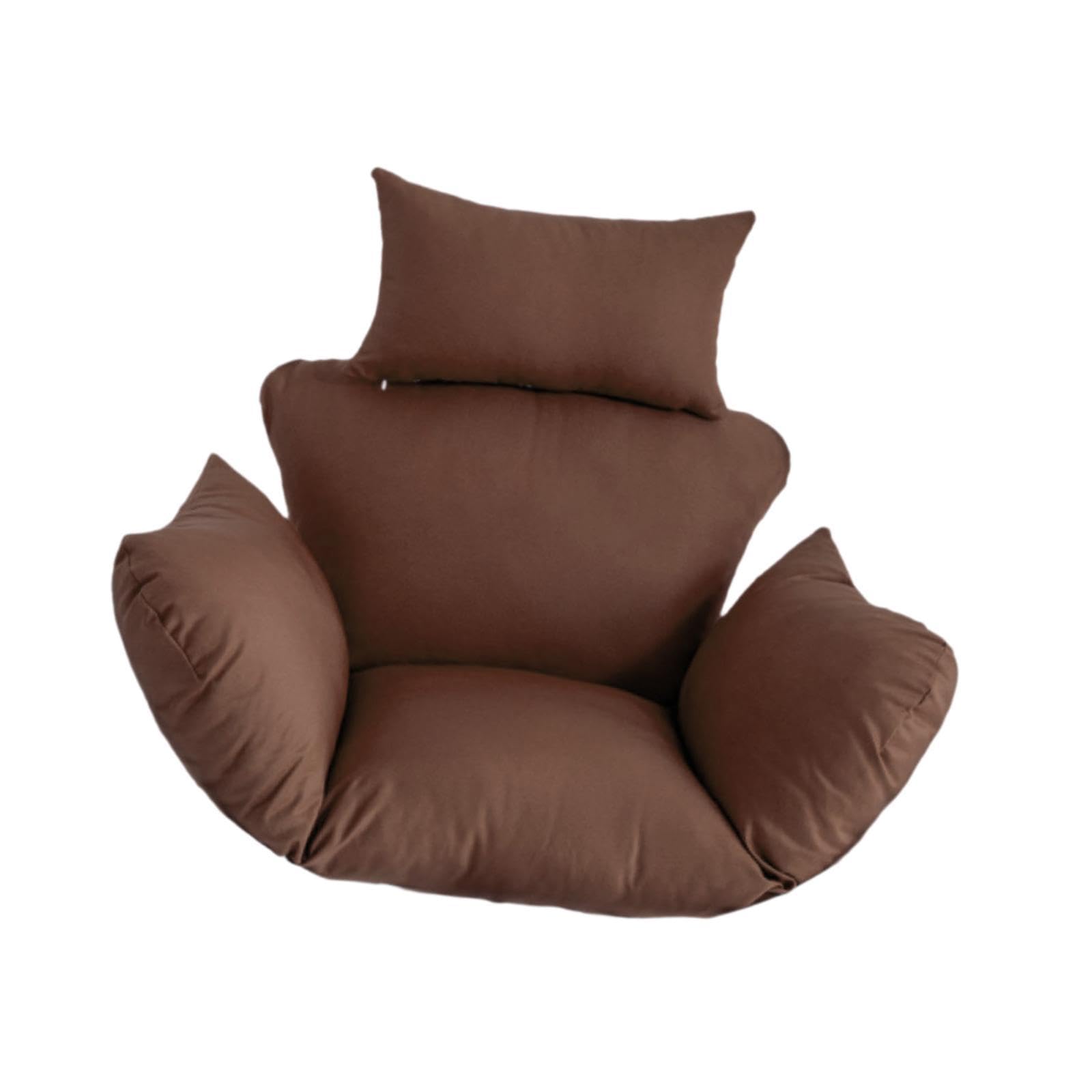 Hammock Swing Chair Cushion with Headrest Armrest for Backyard Porch Outdoor Brown|Home & Garden|Yard, Garden & Outdoor Living|Patio & Garden Furniture|Cushions & Pads-image-11