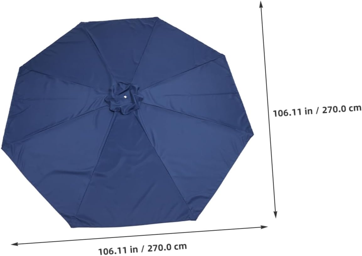 Patio Umbrella Replacement Canopy Rib Rain Polyester Fabric for Garden Table Durable Easy Maintenance Canopy Cover for Outdoor Use