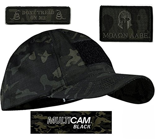 Condor Multicam-Black Tactical Patch & Hat Bundle (2 Patches + Hat)