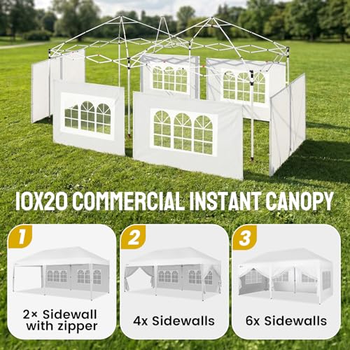 CROWN SHADES 10x20 Commercial Pop Up Canopy