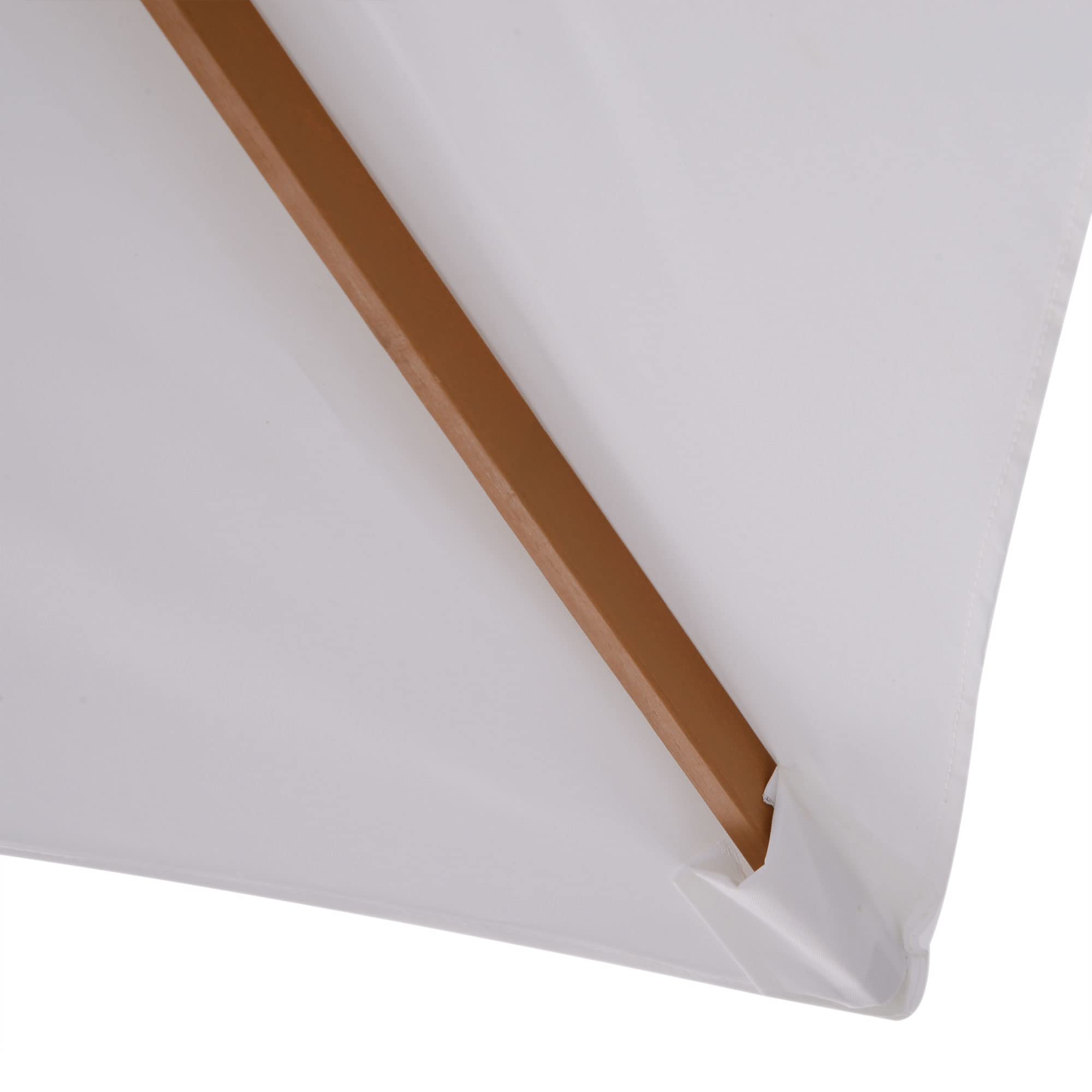 Outsunny Parasol Droit Rectangulaire Parasol de Jardin 3x2x2,5m Blanc