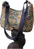 Bolsa de ombro feminina, bolsa transversal, estilo nacional, retrô, xadrez, férias, moedas, bolsa, sacola com alça ajustável