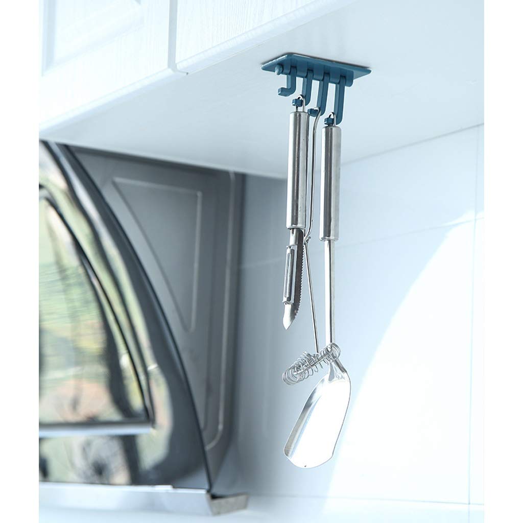 Genérico Toallero Gancho para Arriba 2 Paquetes de Ganchos giratorios Toallero Baño Montado en la Pared Estante de reinicio Sin Perforaciones Sin Rastro Ganchos Adhesivo Fuerte (Color: D) w