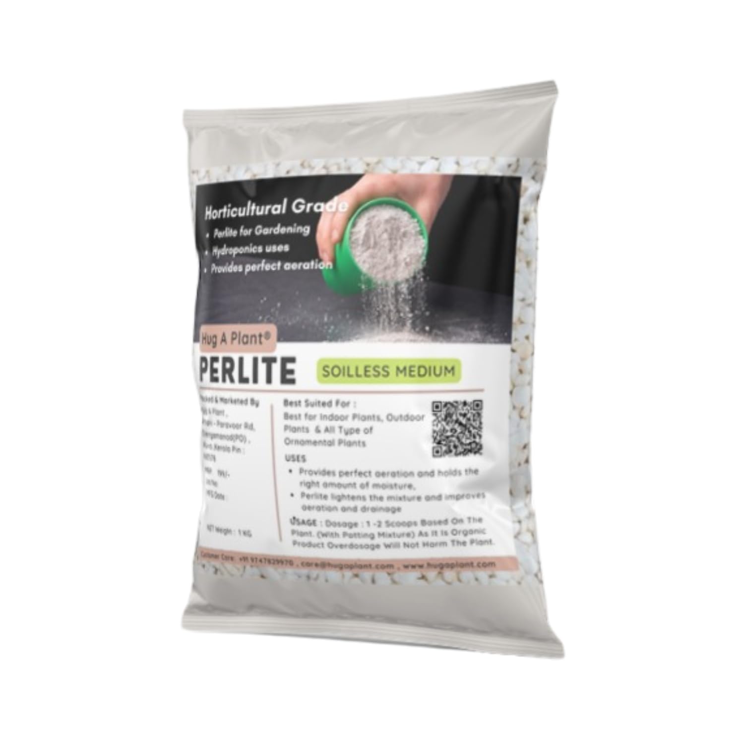Hug A Plant | Perlite For Plants (Home & Garden) (1 KG) - Image 2 thumbnail