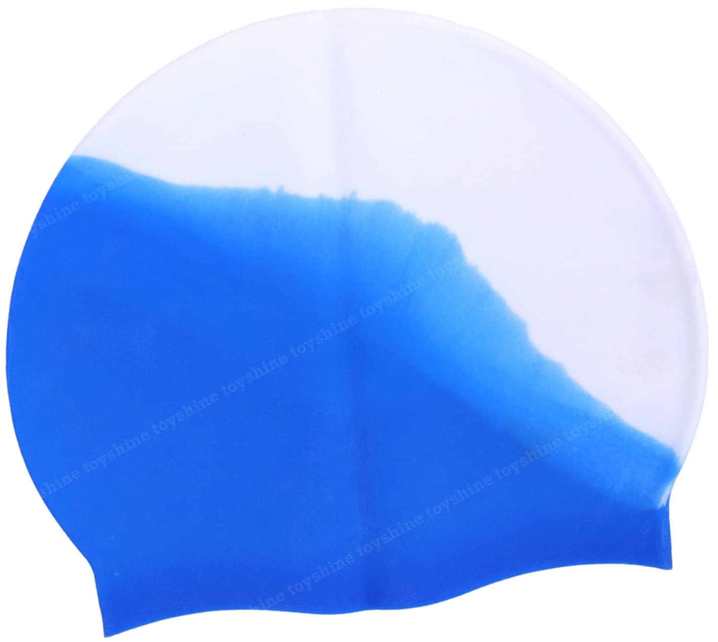 Toyshine Comfortable High Elasticity Appropriate for Long & Short Hair Anti-Slip Silicone Swimming Cap - Blue Multi (B0CWPYNPXR) Amazon Price History, Amazon Price Tracker