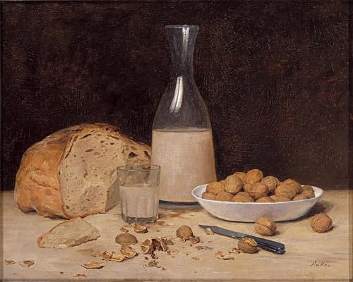 Impression sur toile Albert Anker : habiller un grand mur vide