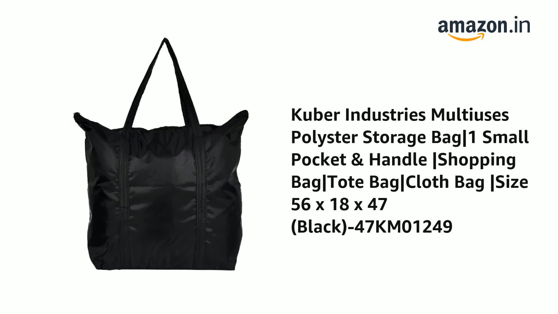 Kuber Industries Multiuses Polyster Storage Bag|1 Small Pocket