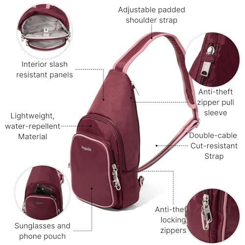 Image of Baggallini Securtex Anti-Theft Daytripper Sling