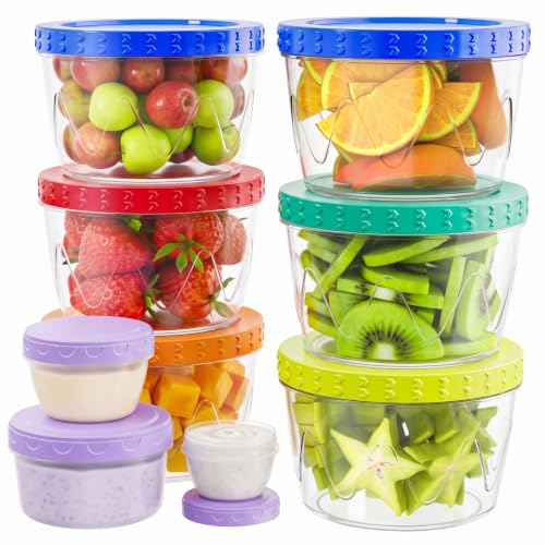 Reusable Leakproof Dressing Containers, 9 Pack