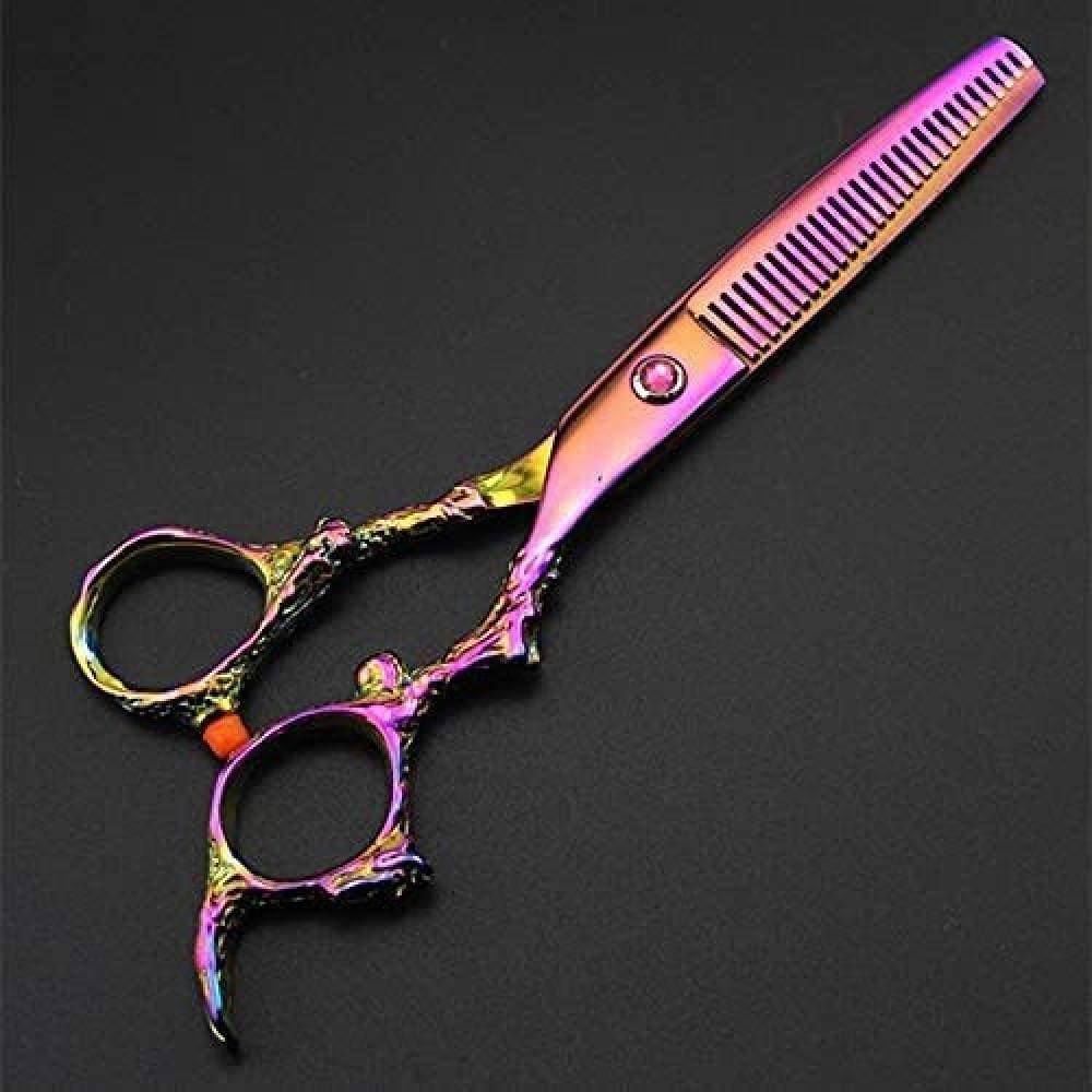 Tijeras de peluquería, Tijeras de peluquería Juego de Tijeras de Pelo de dragón de 6 Pulgadas Corte de Pelo Adelgazamiento Corte de Pelo Tijeras de peluquería Tijeras Jue
