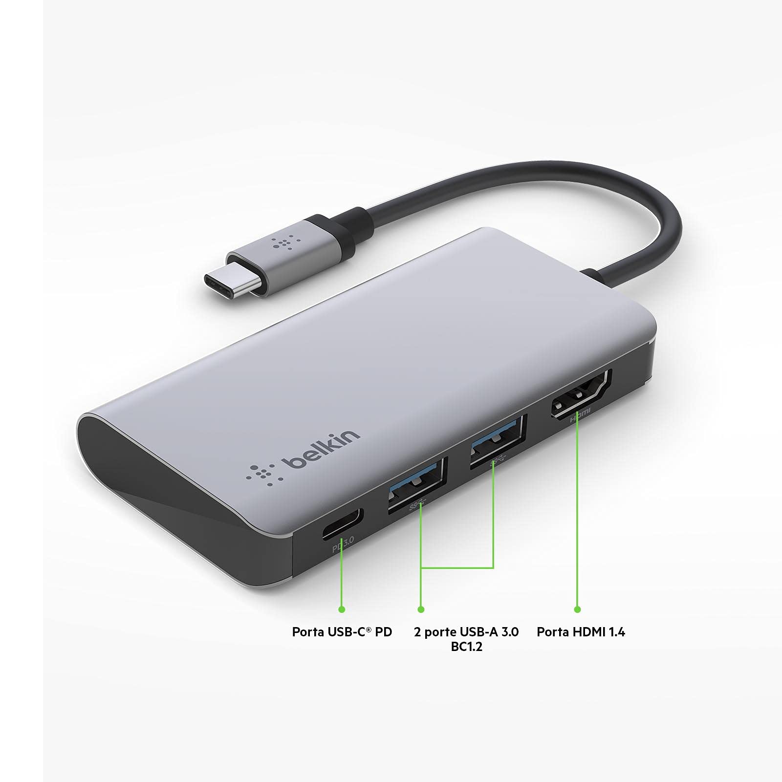 BELKIN - CONNECT USB-C AUDIO + CHARGE ADAP-bianco BELKIN - CONNECT USB-C AUDIO + CHARGE ADAP-bianco