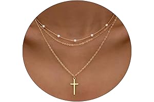 Stackable Necklaces for Women: Dainty 14K Gold Plated Layered Necklace Set