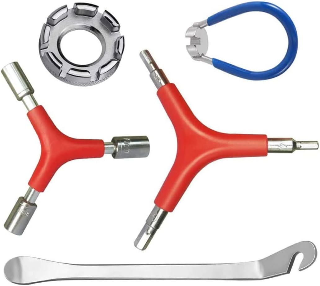 SYSOI 5PCS Bicycle Spokes Wrench Tools Bike Wheel Maintenance Spokes