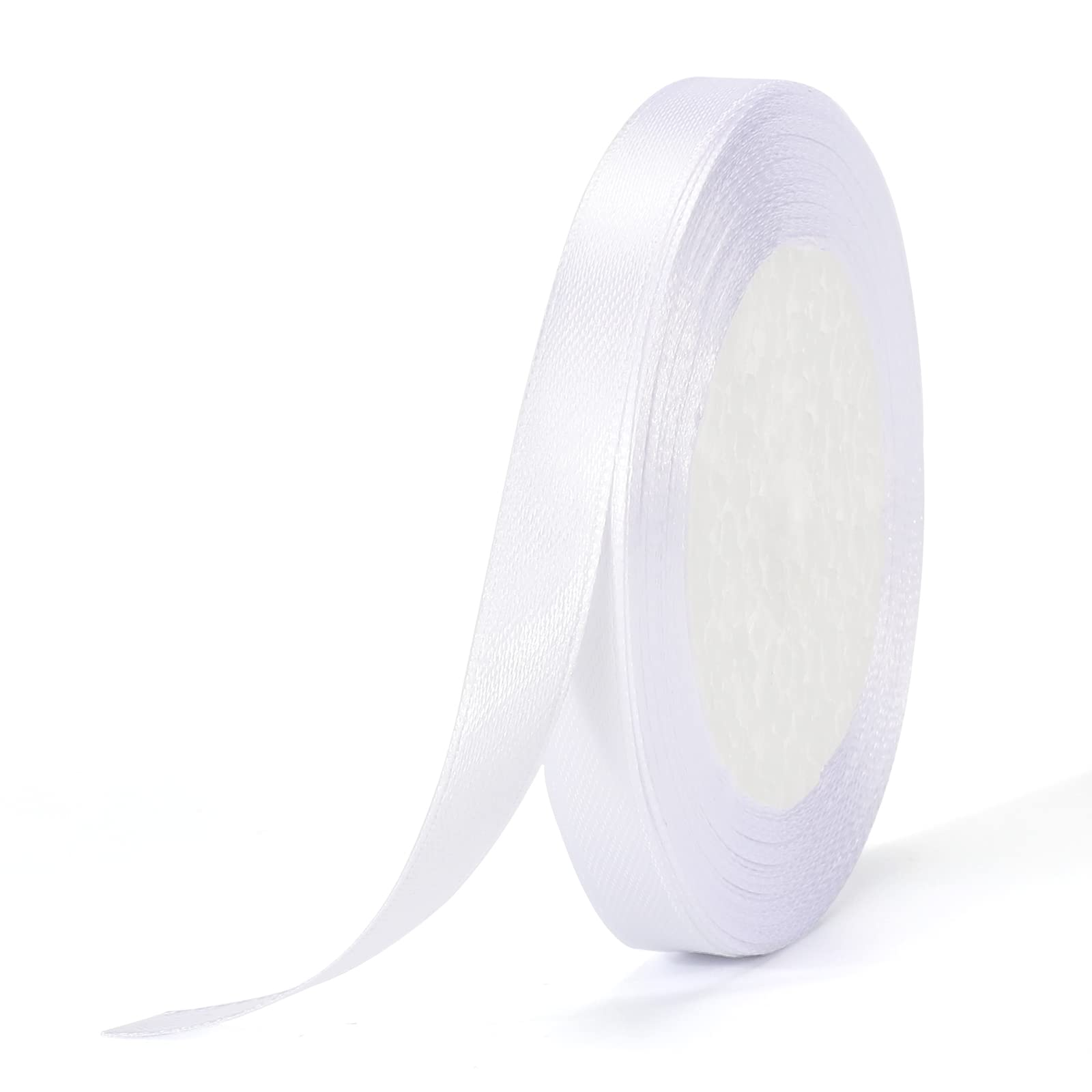 G2PLUS Baby Pink Satin Ribbons 10mm: Thick Fabric Gift Wrap Ribbons for Crafting, Party Decoration, 22m — view 78