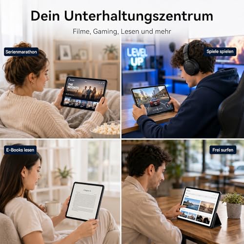 TABWEE Tablet mit Tastatur und Stift,18 GB + 128 GB (2 TB TF) – Ansicht 2