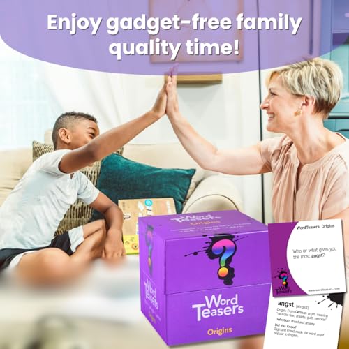 Image of WORD TEASERS Origins - Vocabulary Game for Kids 10+ - Fun Family Conversation Starters - Literacy Game & Vocabulary Builder for Middle School - 150 Flash Cards