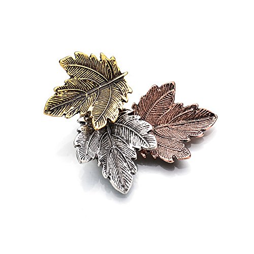 Vintage Broches Girls Pin Maple Leaf Brooch Bronze Brooches Pins Exquisite Collar for Women Dance Party Accessories