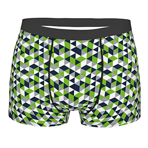 Men's Underwear Geometric Seahawk Moisture-Wicking Boxer Briefs