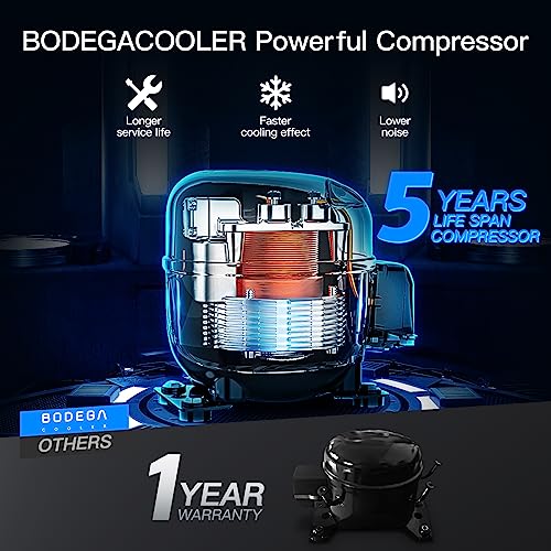 image for 【Upgraded】BODEGACOOLER 12 Volt Car Refrigerator, Portable Freezer,