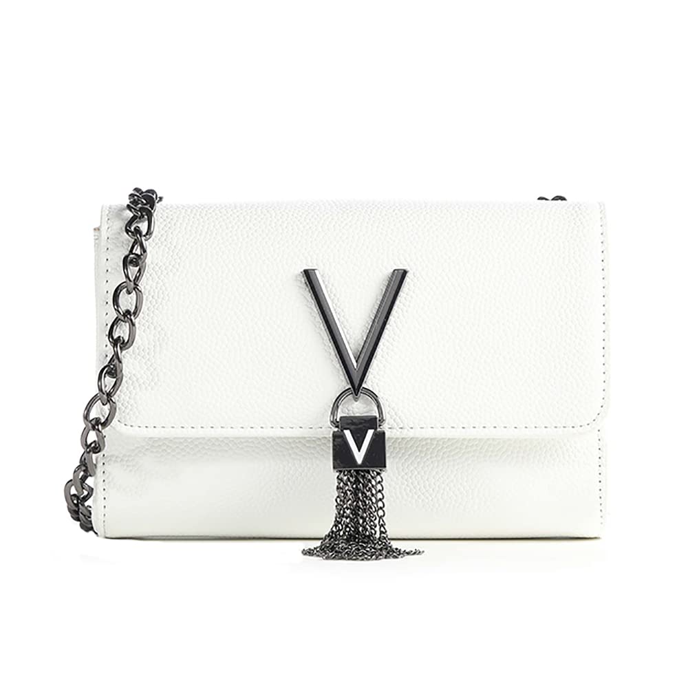 Valentino by Mario Divina - Pochette da giorno Donna, Argento, 4x11.5x17 cm (B x H T)