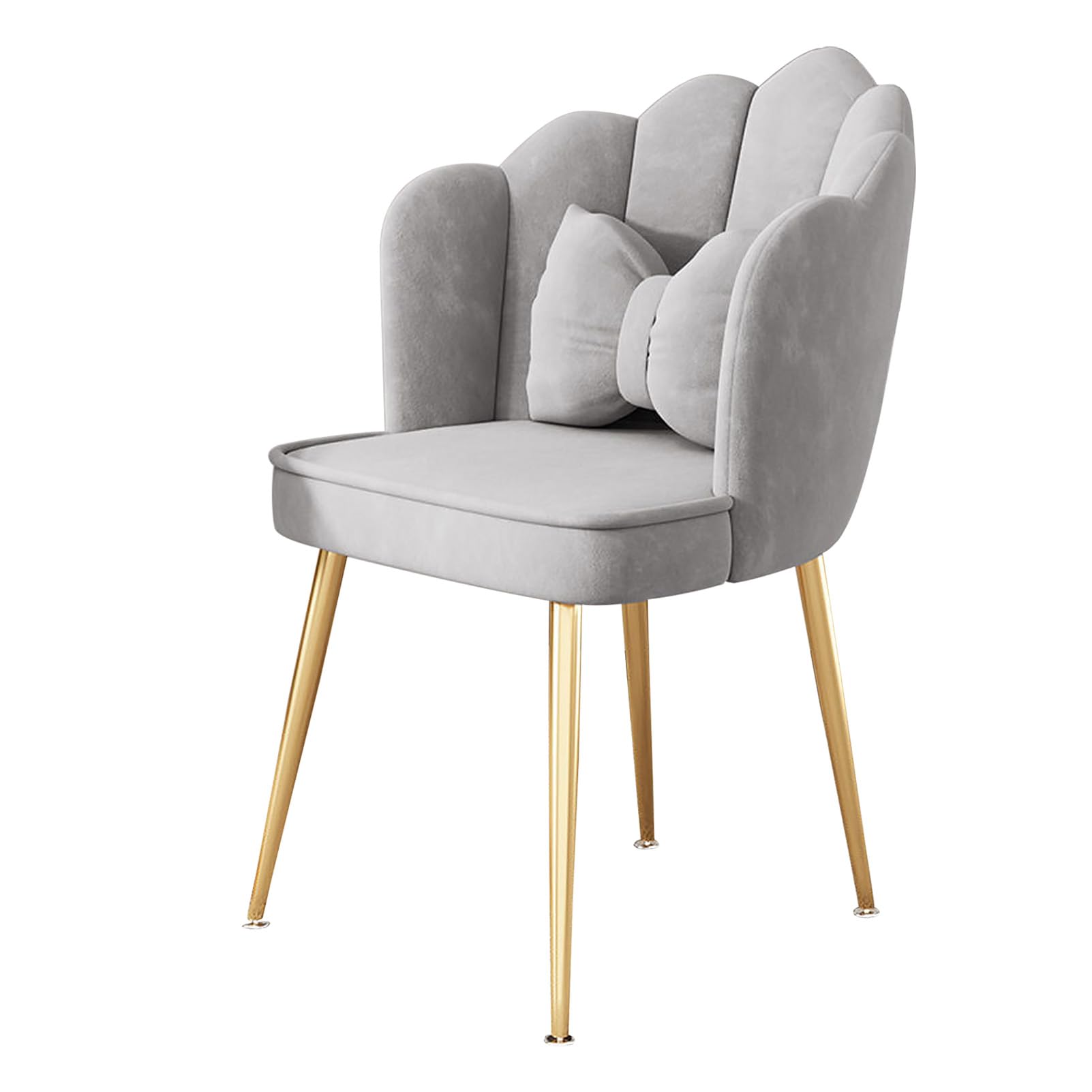 Sedie da pranzo in velluto di lusso con gambe in metallo dorato, eleganti sedie per sala da pranzo, soggiorno e camera da letto, eleganti decorazioni per la casa, comode sedie imbottite