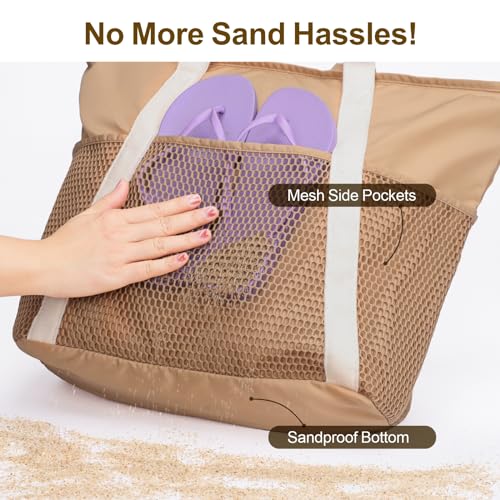 F-color Waterproof Beach Tote