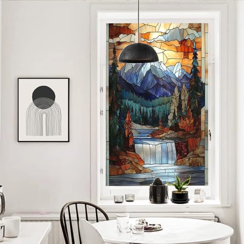 Vinilo adhesivo para ventana efecto vitral 17.7x23.6 in miniatura 5
