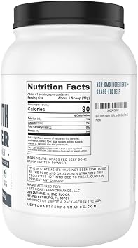 Left Coast Performance 2lb Pure Bone Broth and 2lb Vanilla Bone Broth
