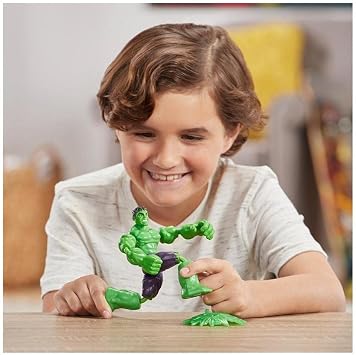 Marvel Marvel Avengers Bend and Flex Series 6 Figure Hulk Hulk E7871 Official Blast Accessory Included