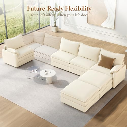 Image of Vesgantti 142 inch U Shaped Sectional Couch