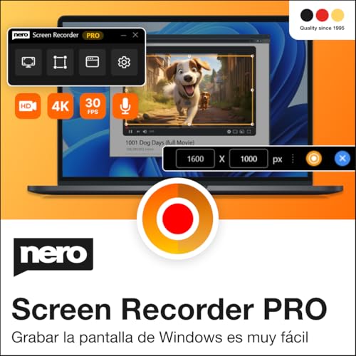 Nero Screen Recorder PRO 365 | Grabación de pantalla en PC | 4K