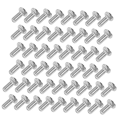 Cabilock 50 Pcs Stainless Steel Carriage Screws Round Head Screws Kit Marine Grade Indoor Outdoor Use