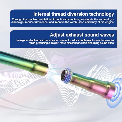 Image of Colorful 3 Stage Exhaust Header Pipe,For Predator 212cc 196cc Go Kart& Mini Bike, For Coleman Powersports CT200U,CT200U-EX,BT200X, For Honda GX160,GX200