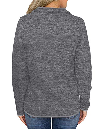 Pullover Sweaters For Women Cool Sweatshirts Tunic Tops Coats Oversized Sweater Fleece Jacket Fall Coat Comfortable Top Dark Grey #TOP1