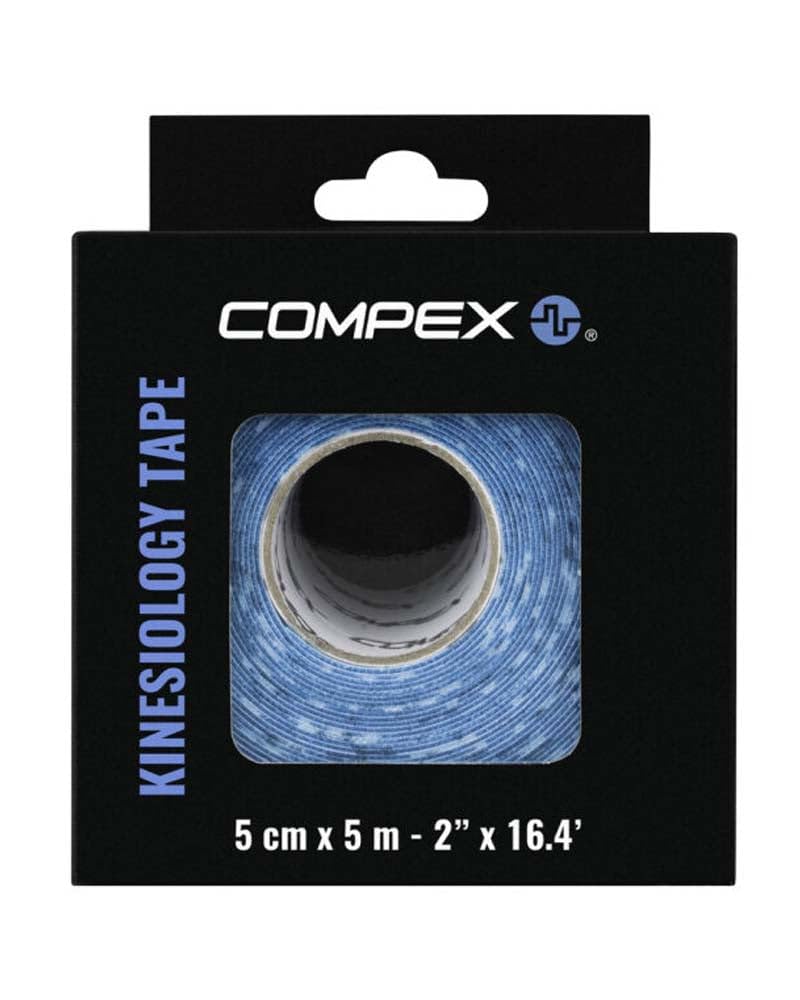 COMPEX Roll of Unisex Adult Kinesiology Elastic Tape, Blue, Single