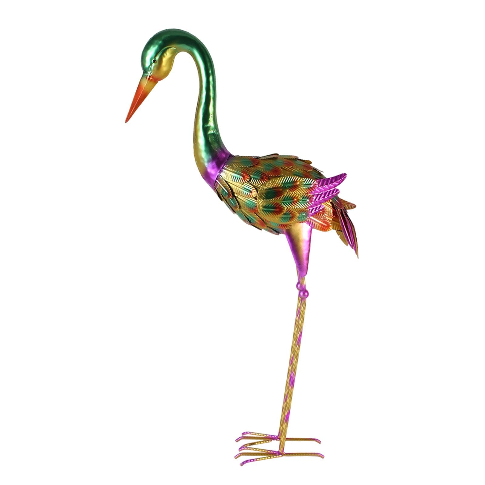 MYCENSE Retro Birds Figurine Display, Outdoor Garden Lawn Ornament Photo Props Indoor Outdoor Statue, Lower Head