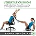 Gaiam Balance Disc Wobble Cushion Stability Core Trainer For Home Or Office Desk Chair & Kids Alternative Classroom Sensory Wiggle Seat - Grey , 16 Inch