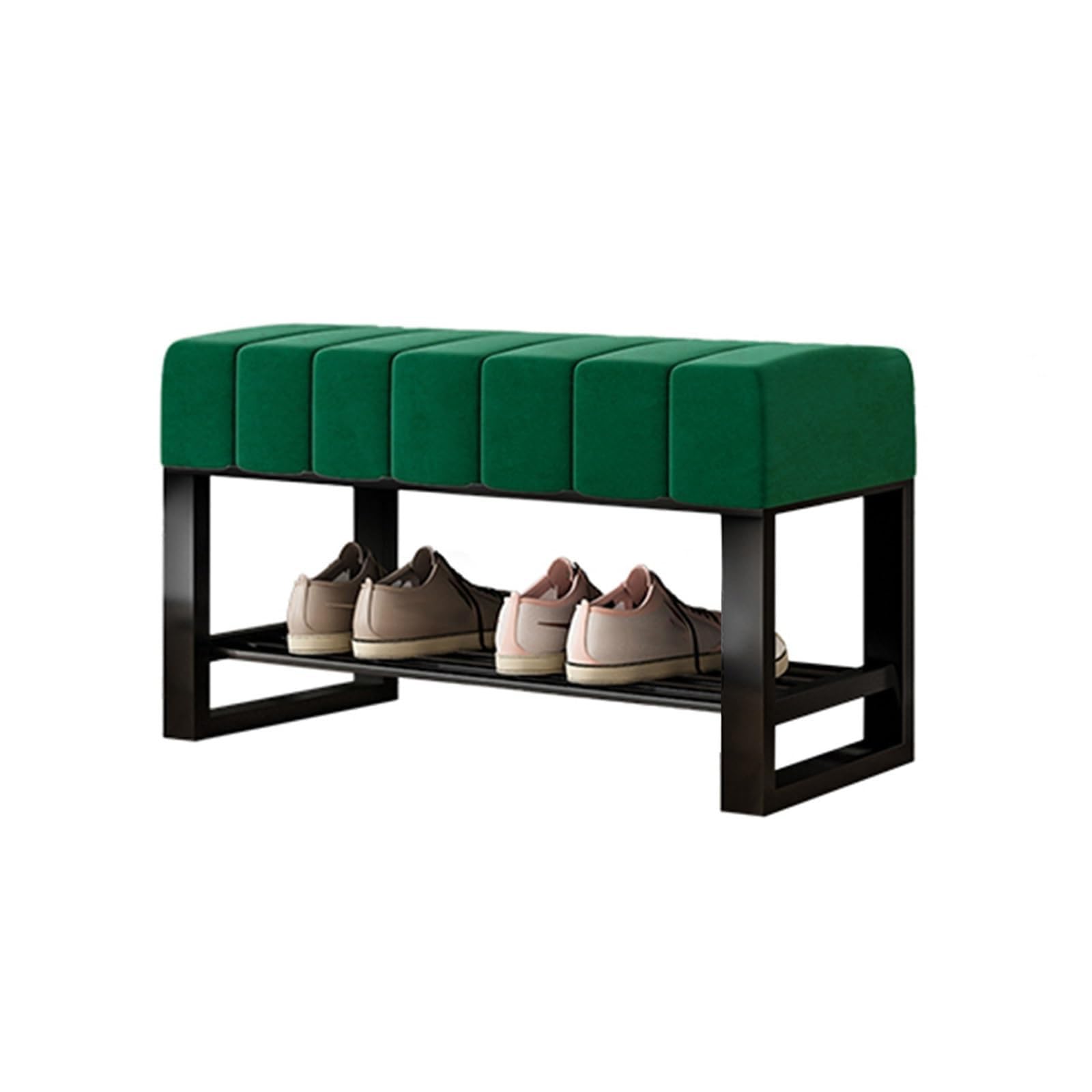 Solution de rangement bout du lit en tissu rembourré haut de gamme