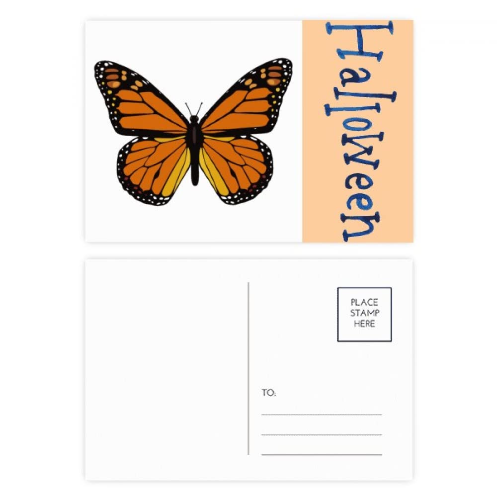 Cartes postales d'Halloween en forme de papillon pour décorer votre table