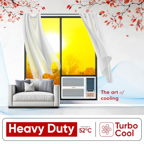 Image of Sharp 2 Ton 2 Star Fixed speed Window AC | 5 years comprehensive warranty | 100% Copper Condensor | Turbo Mode | Auto Restart | Heavy Duty | Cooling at 52C | 2026 Model AF-WA22F2X-SCN
