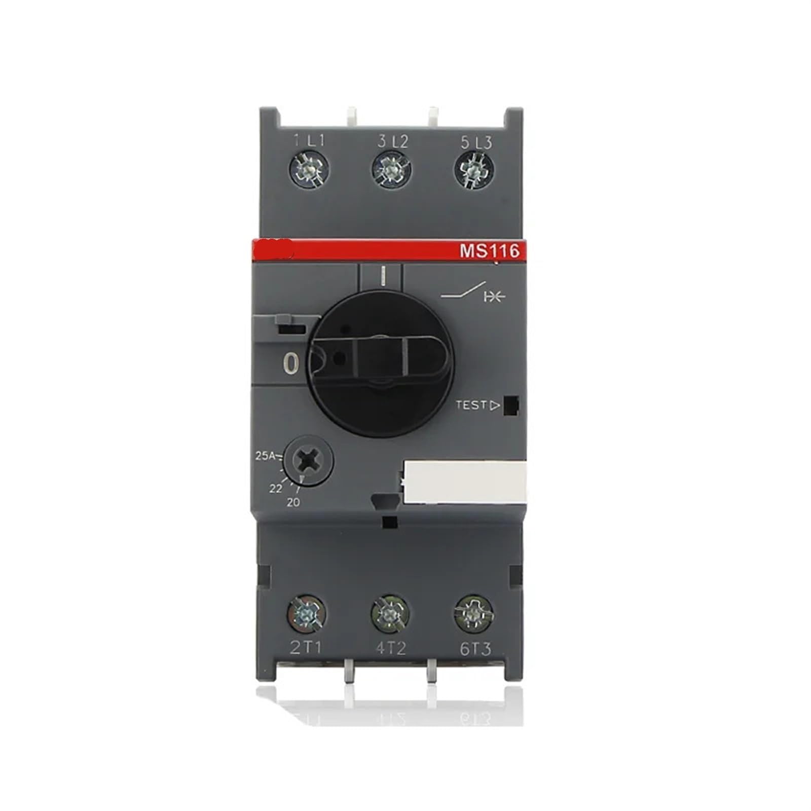 Leotnndq 3P Motor Protector Motor Circuit Breaker Switch Ms116-0.4A0.63a1a1.6a2.5a4a6.3a10a12a16a20a25a32a3ve1gv2